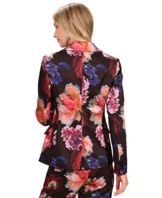 Women's Satin Tuxedo Long Sleeves Jacket