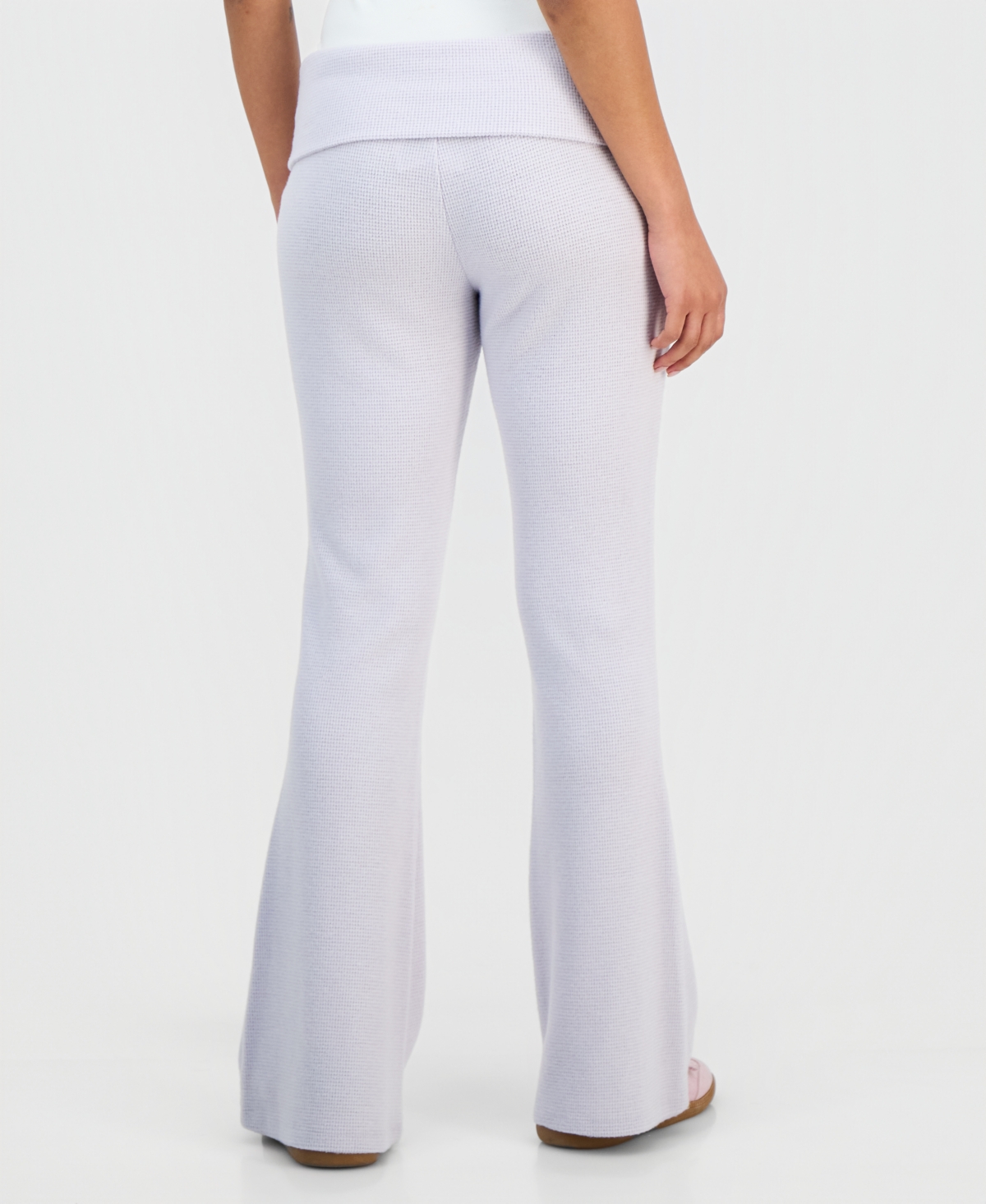 Grayson Threads, The Label Juniors' Kuromi Thermal Fold-over Pants In Purple