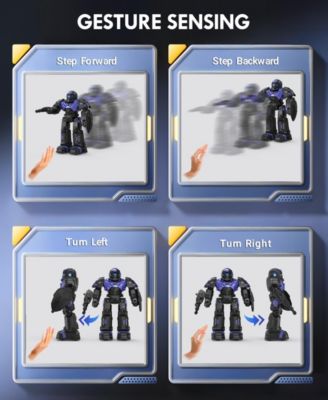RC Robot Toys, Gesture Sensing Programmable RC Robot Toy, Talking, Dancing Rechargeable Intelligent Remote Control Robot