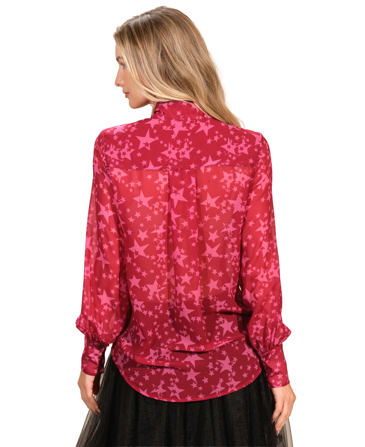 Isaac Mizrahi Women's Long Sleeves Bow Top