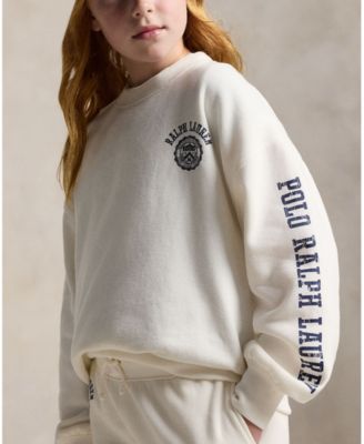 Girls' 7-16 Logo Crest Crewneck Sweatshirt
