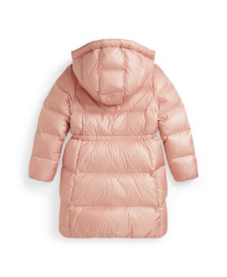 Girls' 7-16 Metallic Hooded Long Sleeves Jacket