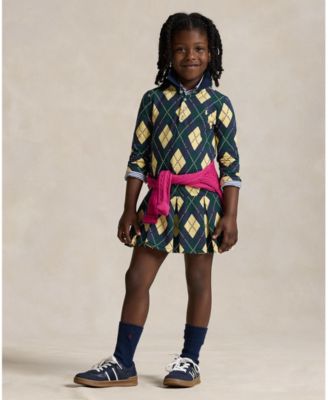 Girls' 2T-6X Printed Polo Dress