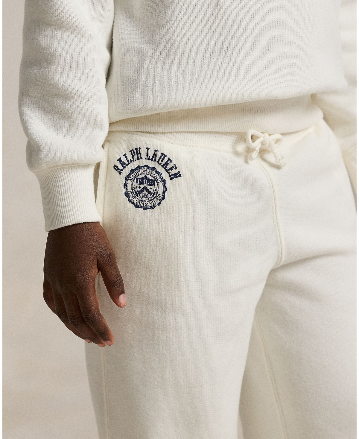 Polo Ralph Lauren Girls 2t-6x Logo Crest Wide-leg Pants In White