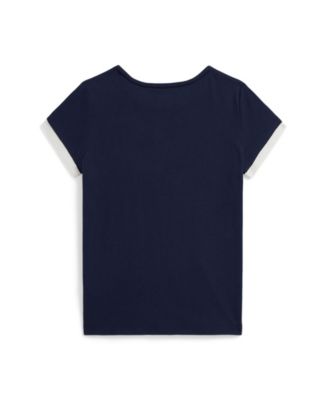Girls' 2T-6X Logo Crest Short Sleeve T-Shirt