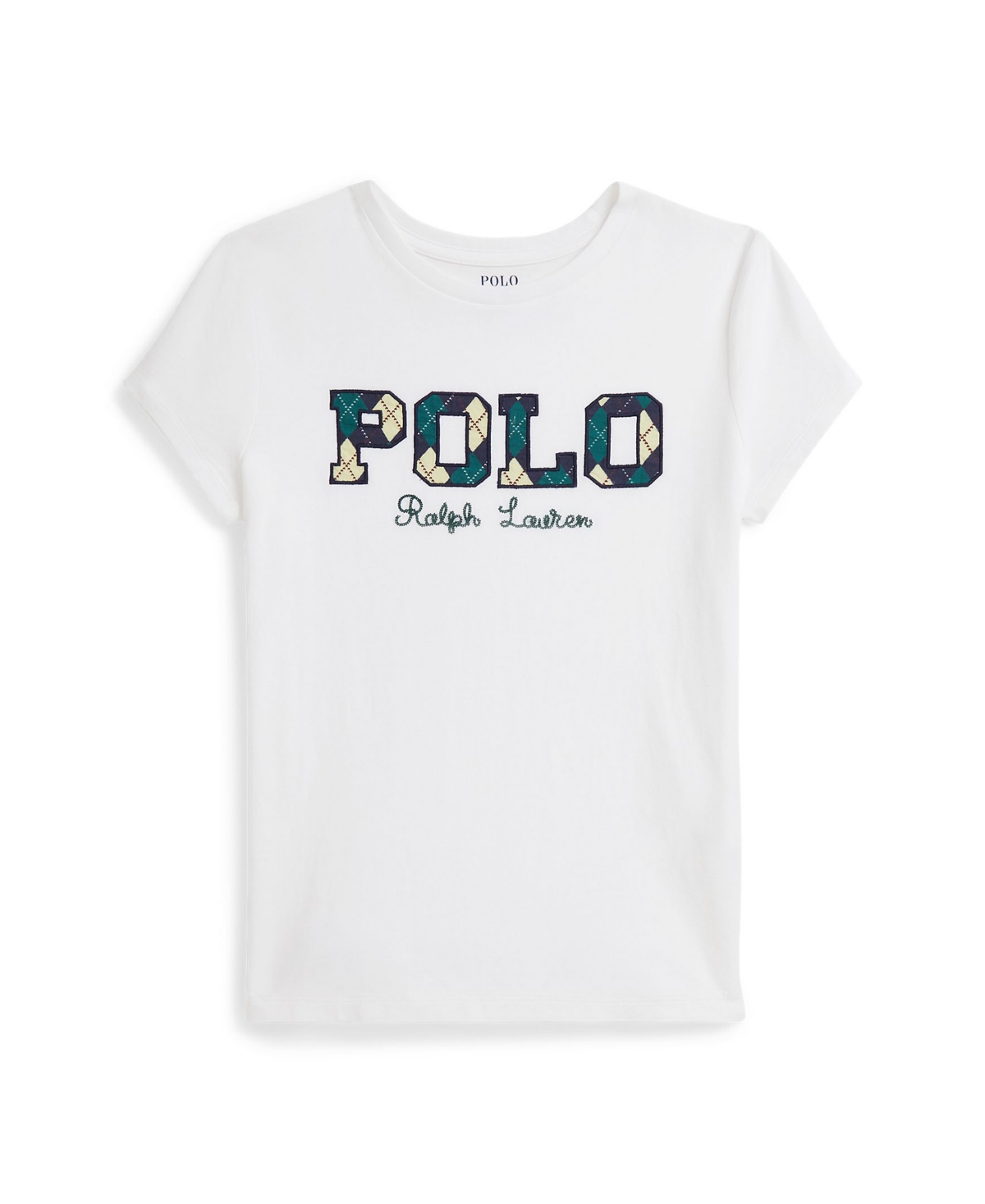 Polo Ralph Lauren Girls 7-16 Short Sleeve Logo T-Shirt - WHITE