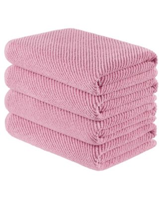 Diagonal Ribbed Cotton 4-Pc. Bath Towel Set