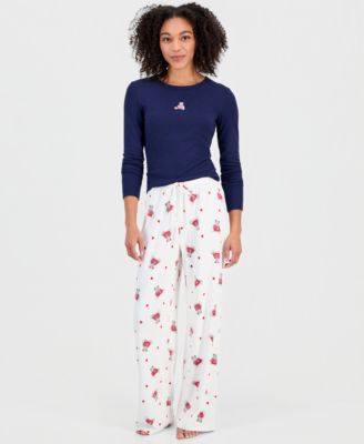 Juniors' Printed Drawstring-Waist Pants