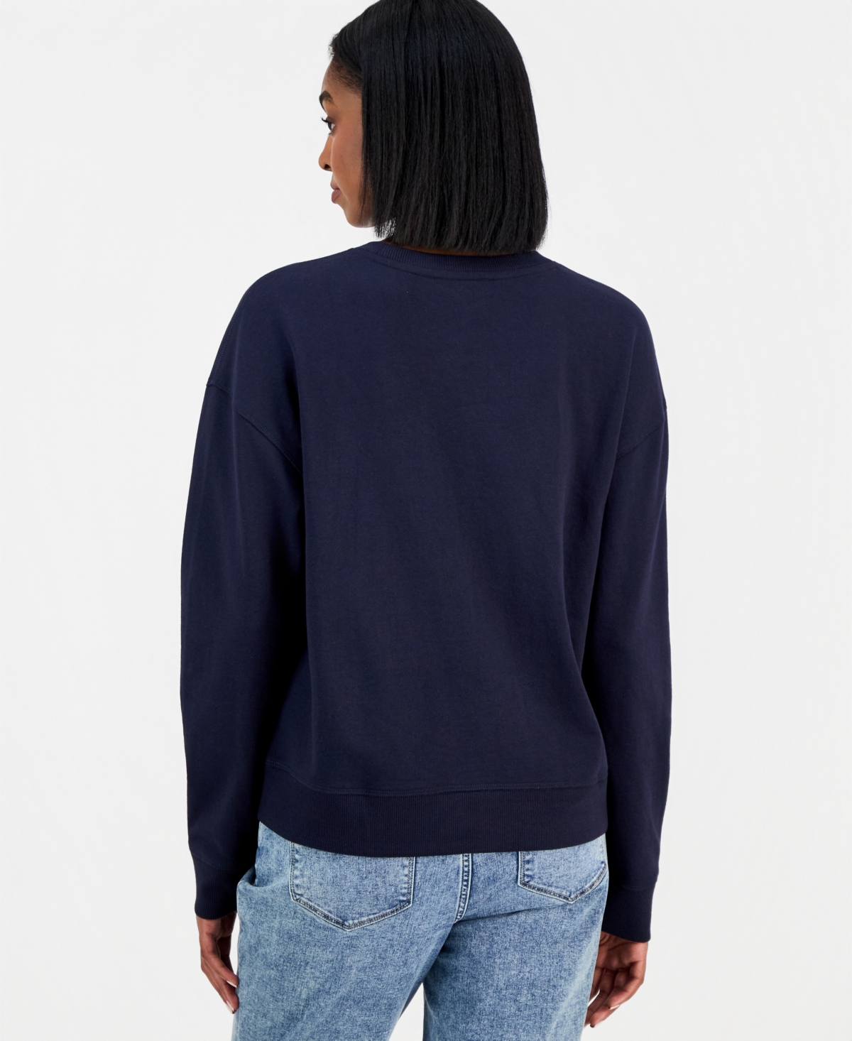 Nautica Jeans Women's Bear-Graphic Crewneck Sweatshirt