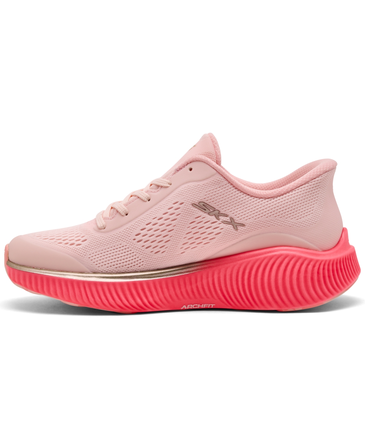 Skechers Women's Slip-ins: Arch Fit Go Run Anywhere Running Sneakers From Finish Line In Pink