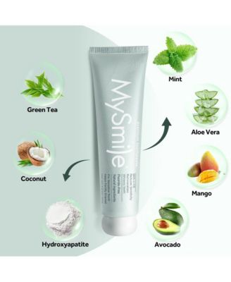 Nano-Hydroxyapatite Toothpaste for Sensitive Teeth - Supports Enamel Health, Fluoride Free Natural Toothpaste for Adults, Misty Mint, 4.2 oz