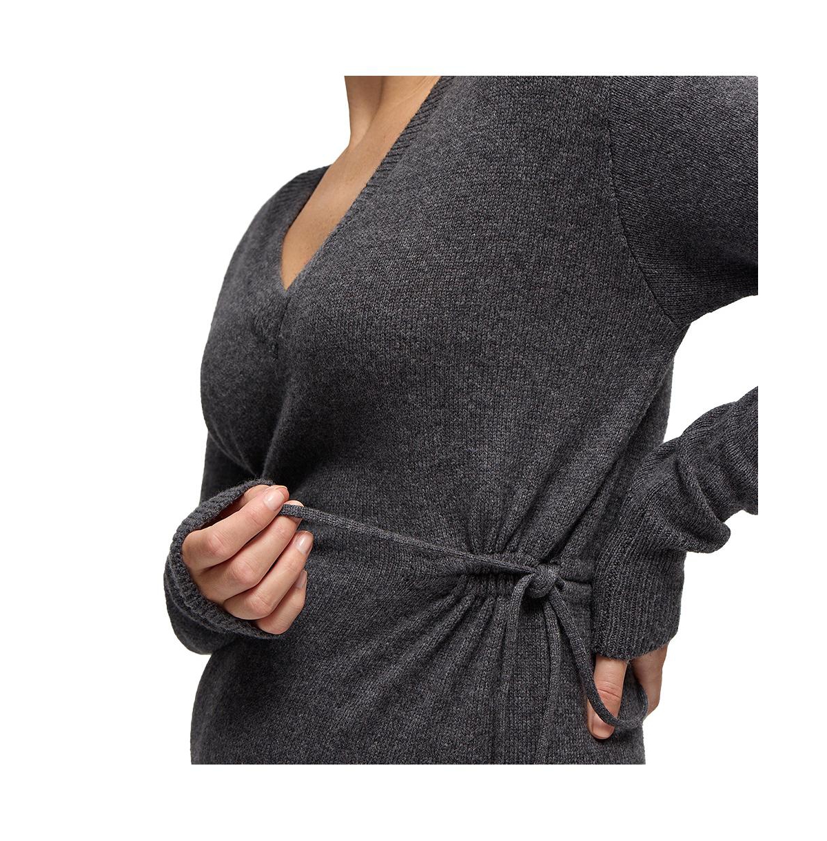 Ingrid + Isabel Maternity Ingrid + Isabel Cozy V Neck Midi Sweater Dress