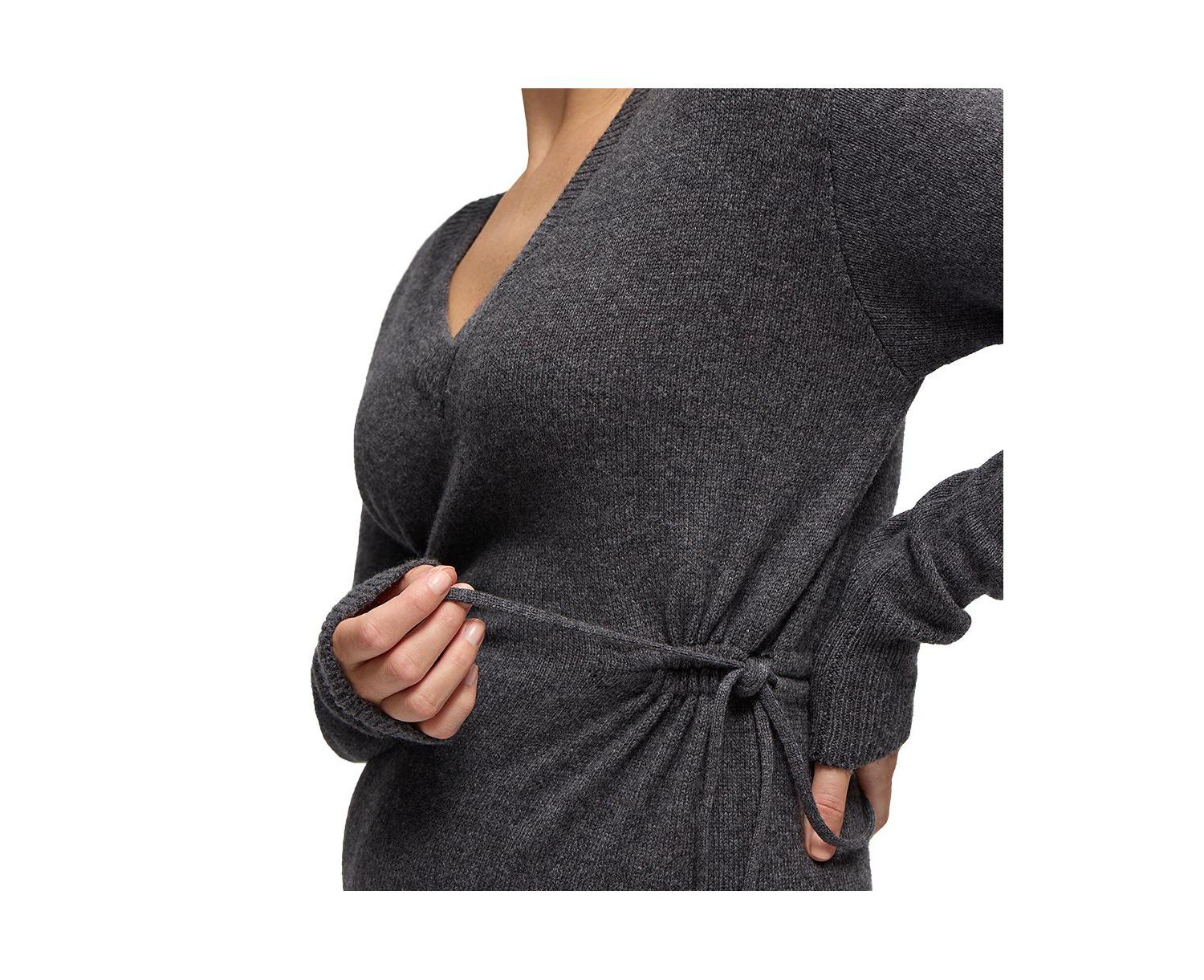 Women's Ingrid + Isabel Cozy V Neck Midi Sweater Dress