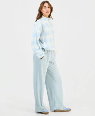 Juniors' Polar Fleece High-Rise Pants 