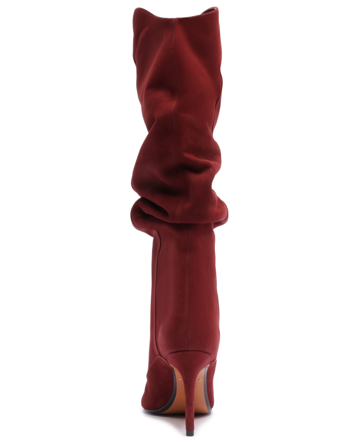 Schutz Maryana Up Slouch Pointed Toe Boot In Burgundy