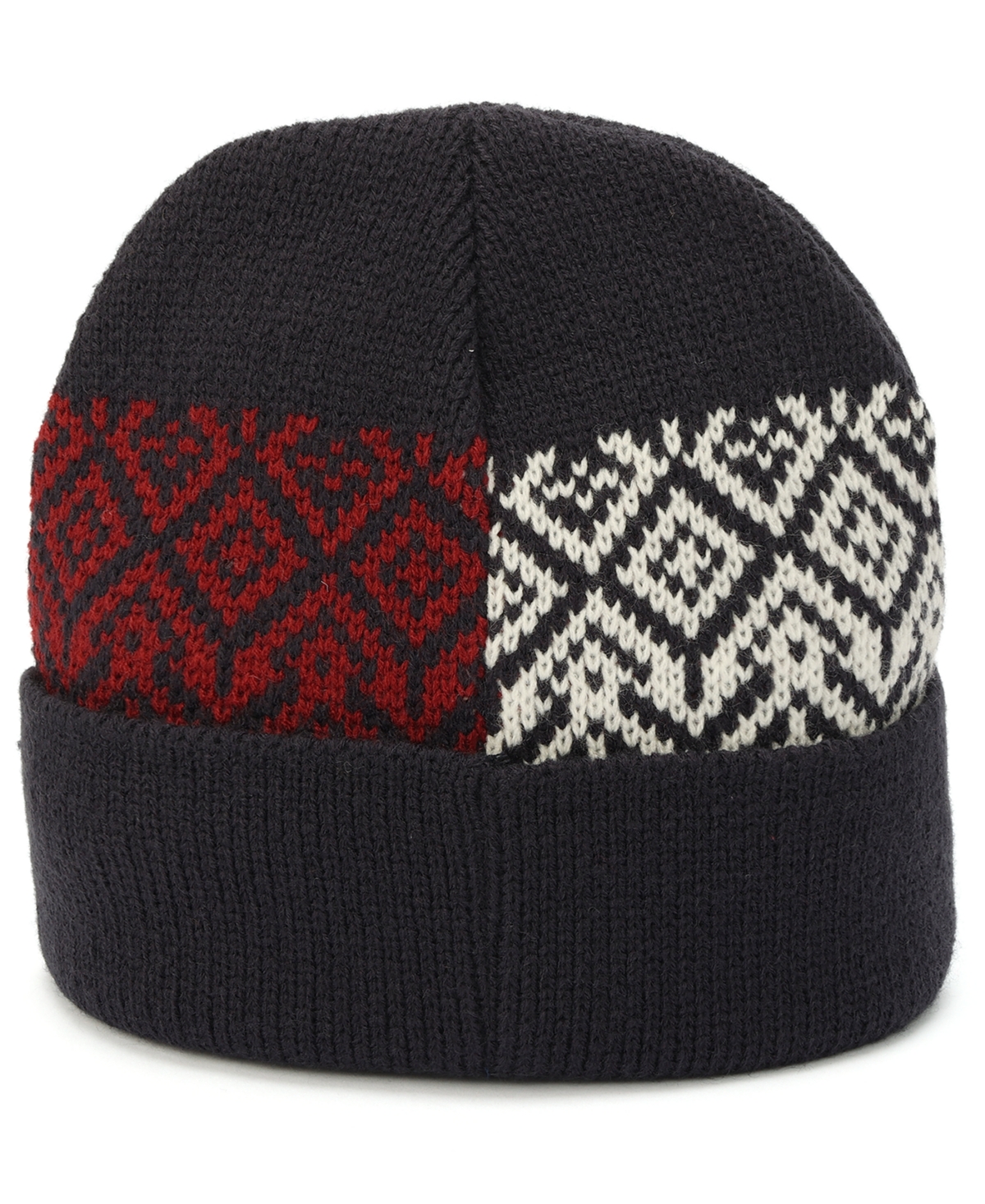 Tommy Hilfiger Men's Bird's Eye Fair Isle Cuff Hat