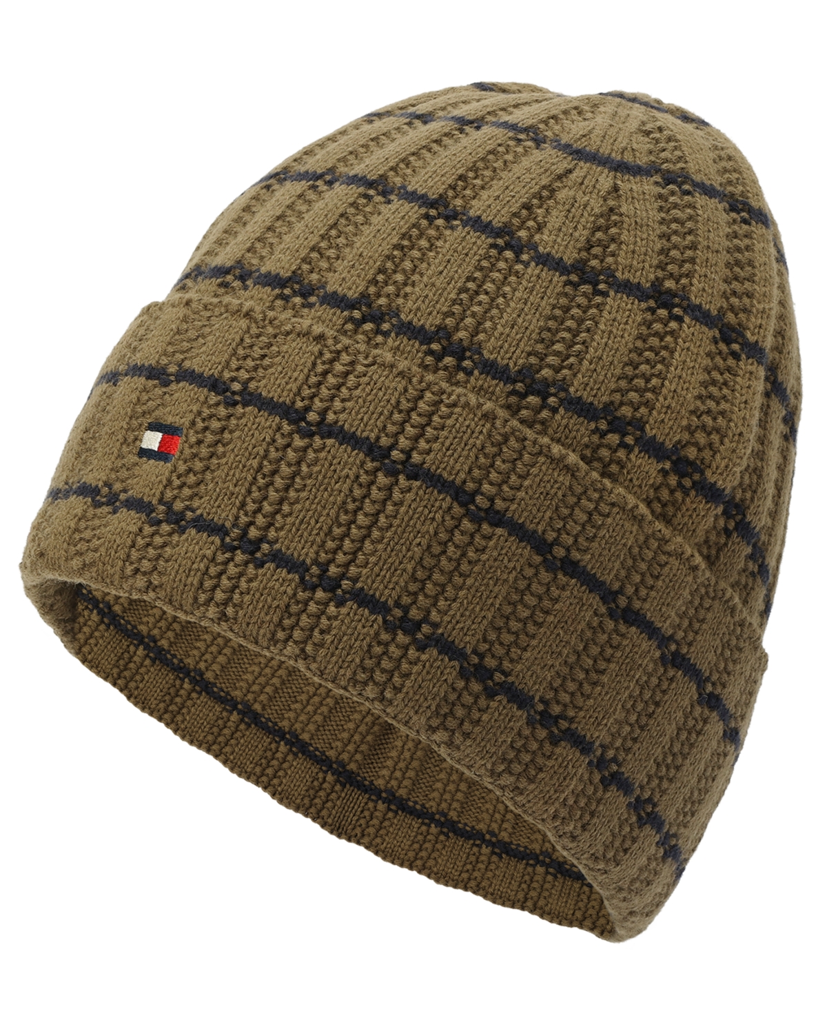 Tommy Hilfiger Men's Texture Rib Stripe Cuff Hat
