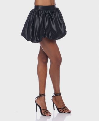 Juniors' A-Line Mini Bubble Skirt