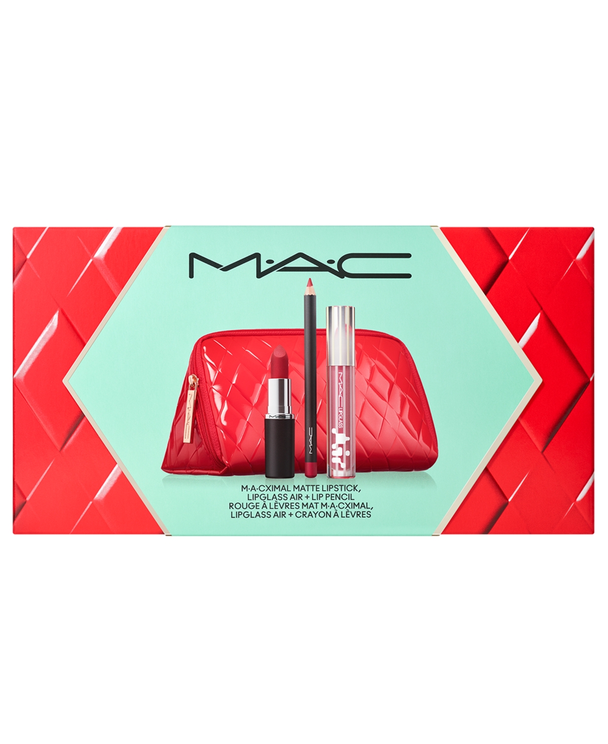 Mac Ac Red Trending Tomorrow Lip Trio Gift Set In Multi