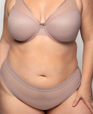 Women's Sheer Mesh Plunge T-shirt Bra