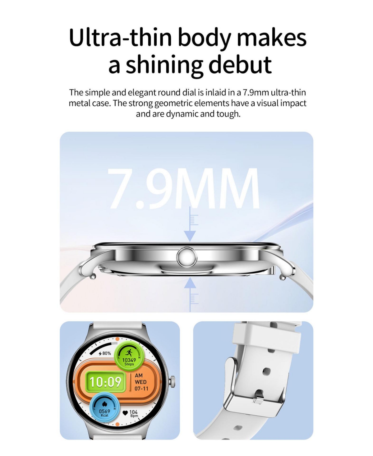 Ruxing Smart 1.43" Amoled Watch for Women With Bluetooth Calling, Health Monitoring,Sport Modes, IP68