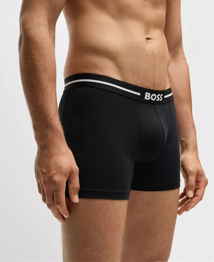 Bold 3-Pack Stretch Cotton Boxer Briefs - thumbnail 3