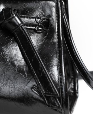 Onyx Belted Satchel Bag