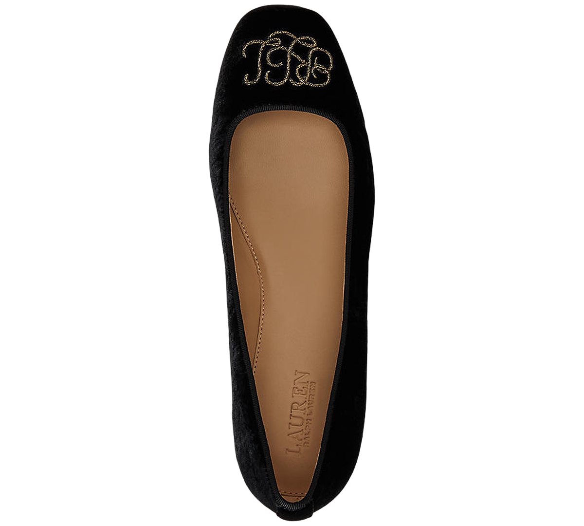 Ralph Lauren Women's Emellie Logo Plaid Ballet Flats In Black