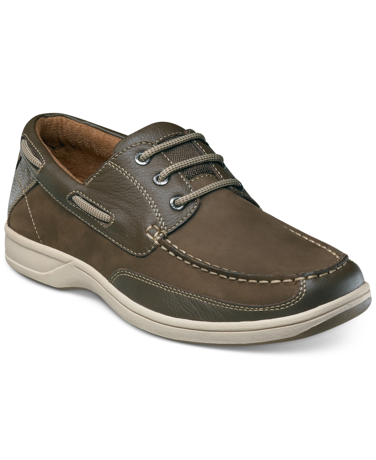 Men's Lakeside Oxford - Brown Nubuck With Brown Milled