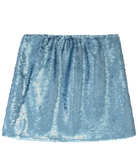 Детская юбка H by Habitual 7-16 Sequin Pull-On Mini, цвет: Светлый синий