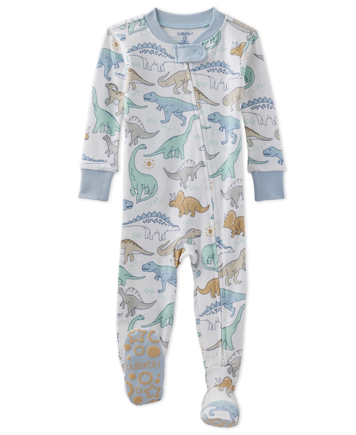 Butterblu Baby Scout Sleep And Play Bodysuit In White