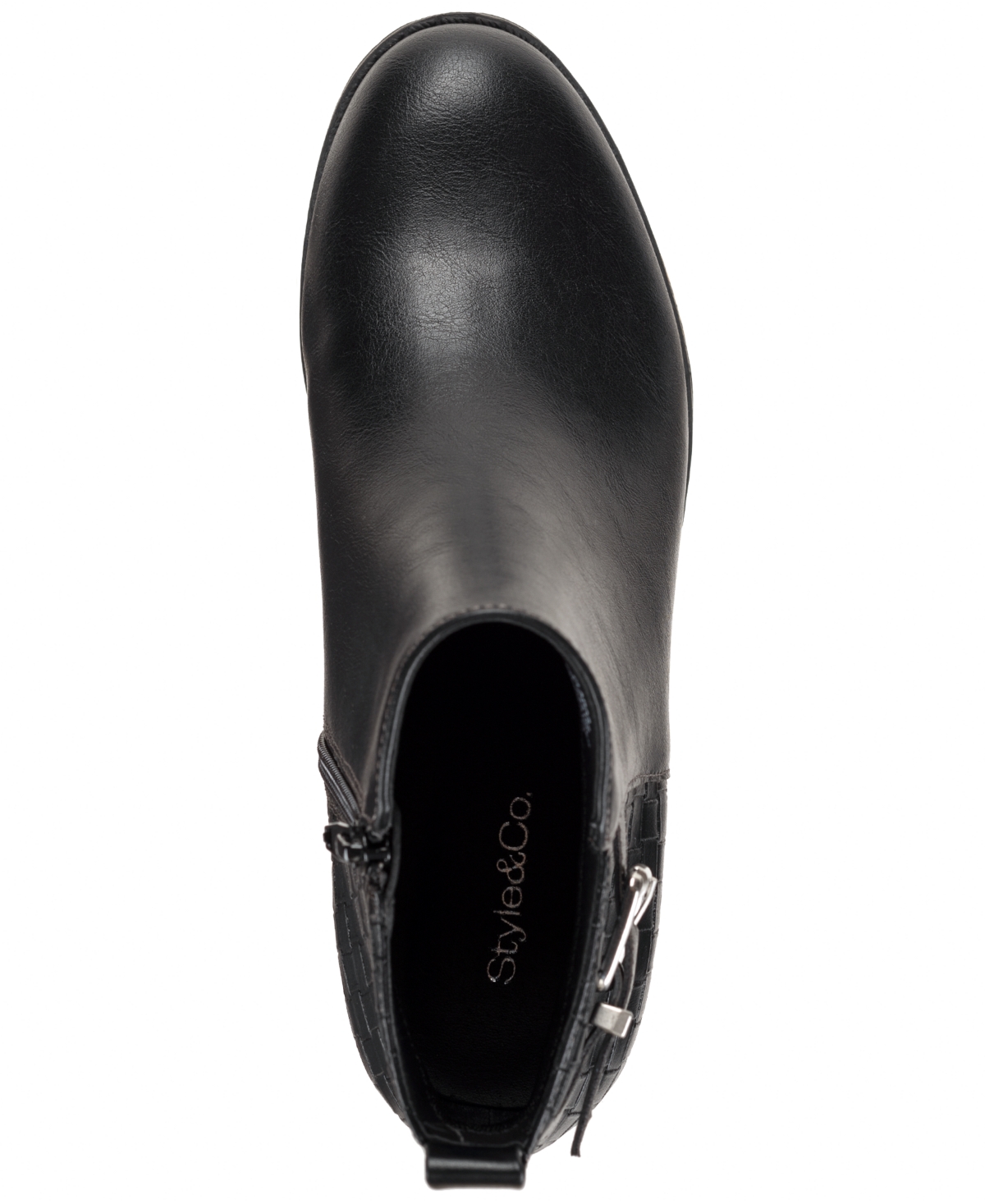 Style & Co Women's Claraa Buckle Detail Block Heel Booties, Macy's Exclusive In Multi
