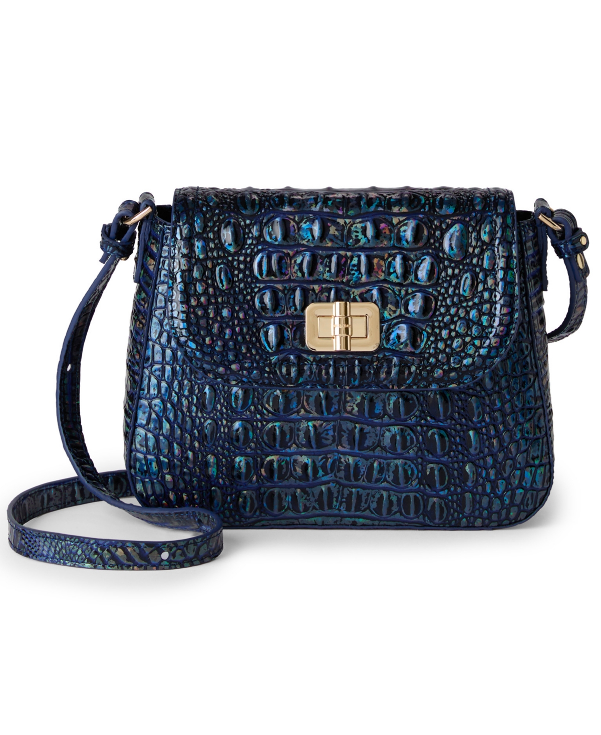 Brahmin Gianna Leather Melbourne Crossbody In Blue
