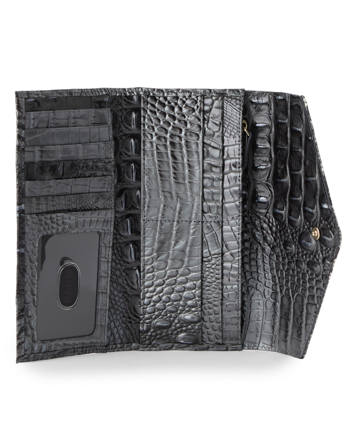 Brahmin Veronic Nottingham Chic Envelope-style Snap Wallet In Brown