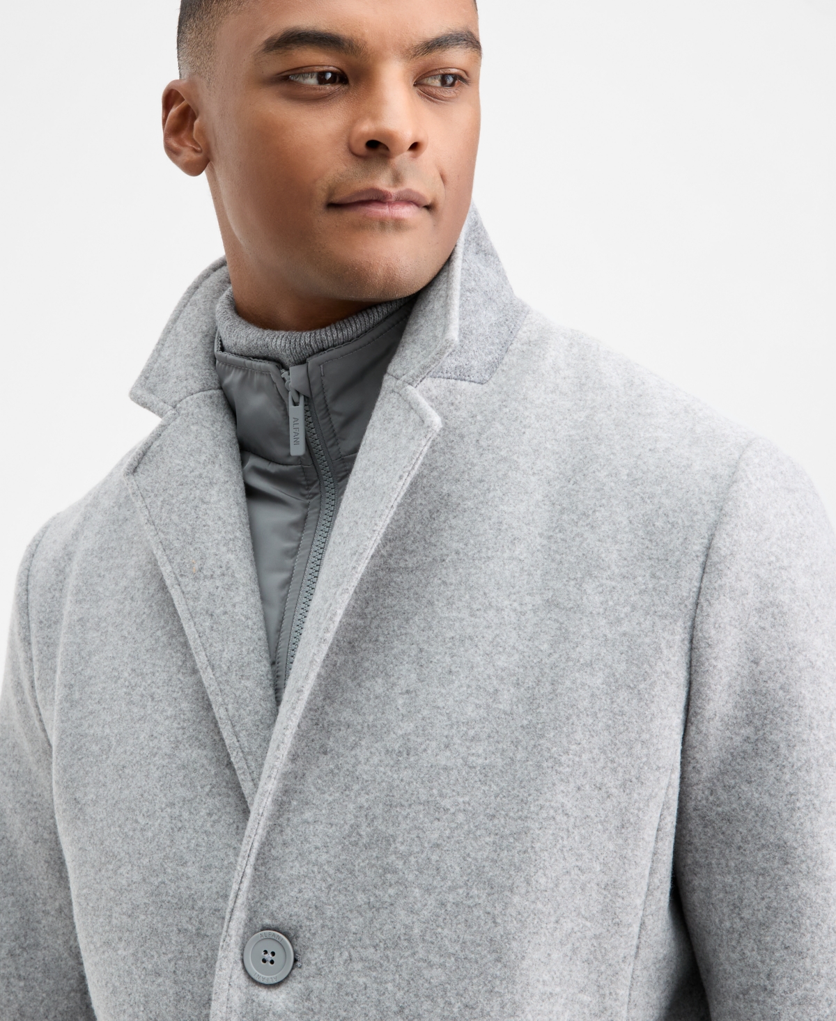 Alfani Men's Modular Wool Coat, Macy's Exclusive