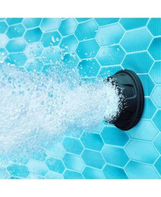 12' x 36" Oasis Designer Round Above Ground Pool, Dark Herringbone