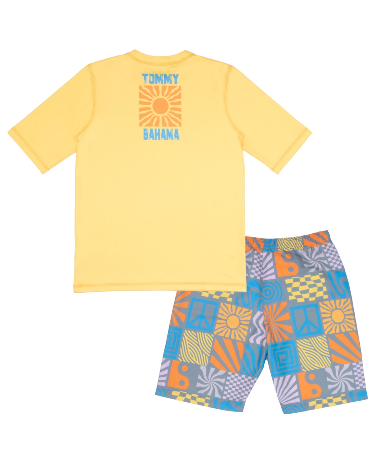 Tommy Bahama Boys Rash Guard and Swim Trunks 2-Piece Swimsuit Set