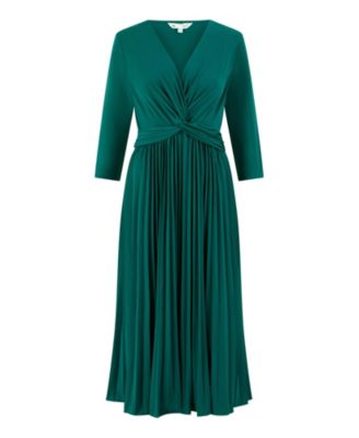 Jersey Knot Waist Midi Dress