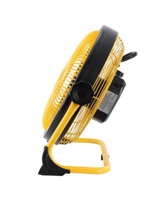 12 Inch Rechargeable Indoor/Outdoor Floor Fan (IPX4 Rated) in Yellow