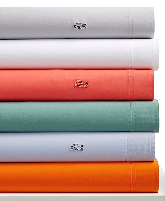 Lacoste Home CLOSEOUT! Lacoste Brushed Twill Wrinkle Resist Queen Sheet ...