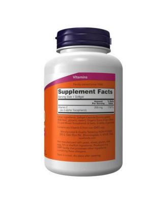 Vitamin E-400 With Mixed Tocopherols, 250 Softgels