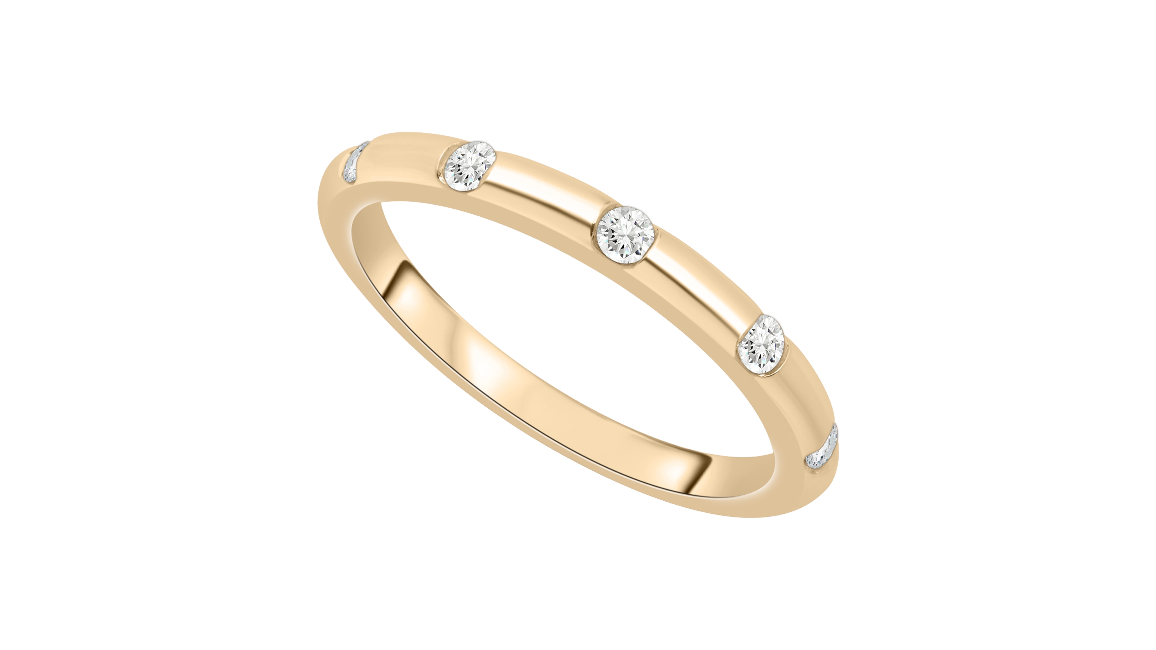 Wrapped Diamond Ring (1/6 ct. t.w.) 10K Yellow Gold