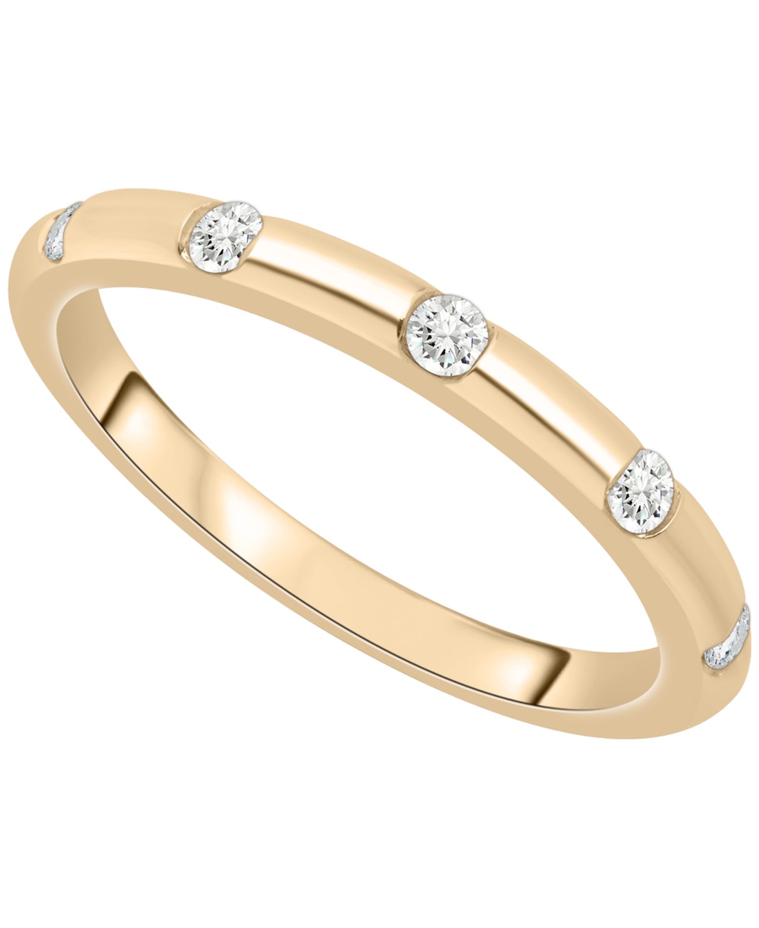 Diamond Ring (1/6 ct. t.w.) in 10K Yellow Gold