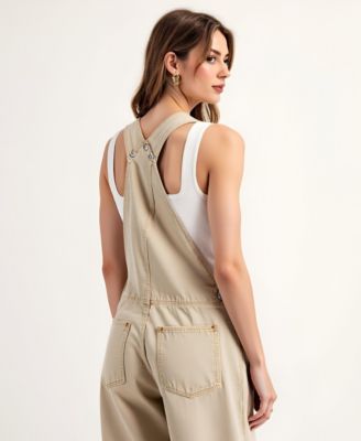 Women's Wide Leg Adjustable Overalls