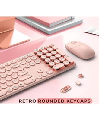 Wireless Keyboard And Mouse, USB & Type C 2-In-1 Receiver, SK73-3 Full Size Wireless Keyboard Mouse Combo,Compatible with Laptop, Desktop, PC