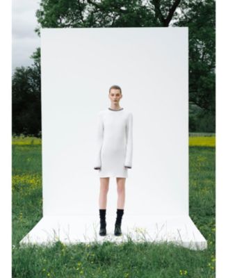 Women's Scarlett Contrast Stitch Wool Mini Dress