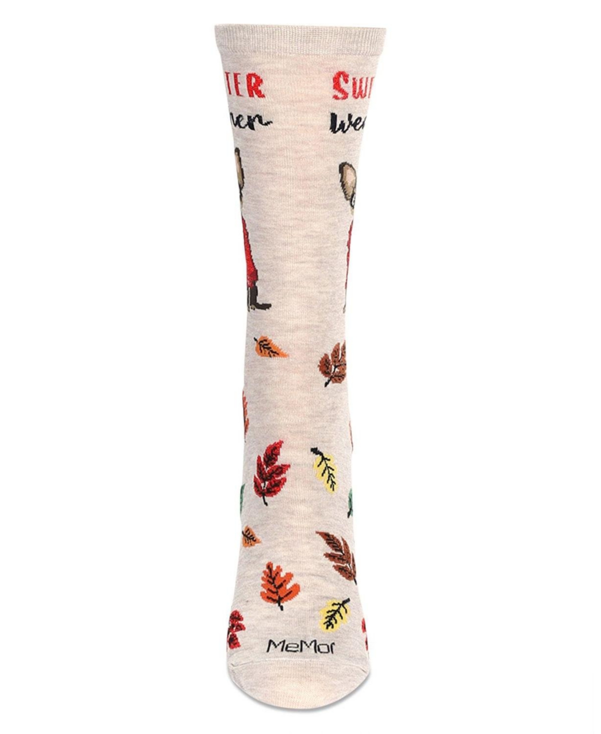 MeMoi Women's Sweater Weather Crew Socks