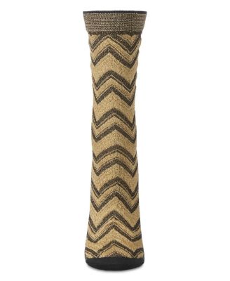 Women's Shimmer Chevron Crew Socks