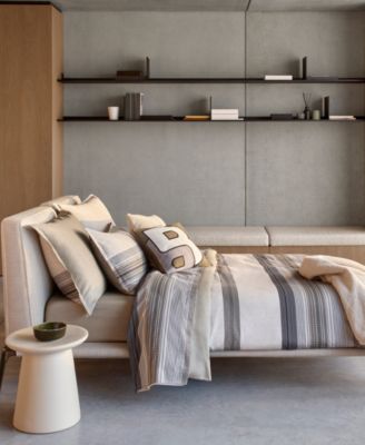 Modernist Stripe Luminous Duvet Cover, Full/Queen