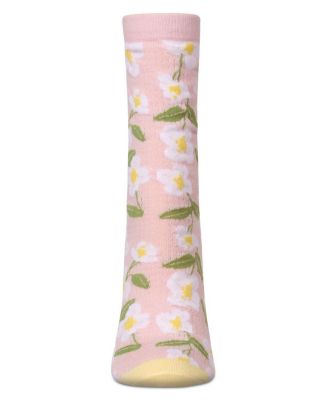 Women's Daisy Pointelle Crew Socks